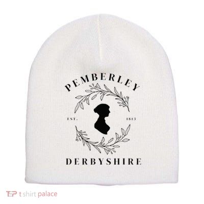 Pemberley Derbyshire 1813 Pride and Prejudice Jane Austen Short Acrylic Beanie