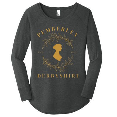 Pemberley Derbyshire 1813 Pride and Prejudice Jane Austen Women's Perfect Tri Tunic Long Sleeve Shirt