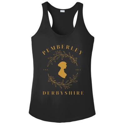 Pemberley Derbyshire 1813 Pride and Prejudice Jane Austen Ladies PosiCharge Competitor Racerback Tank