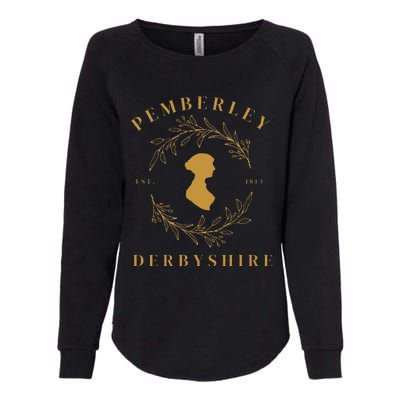 Pemberley Derbyshire 1813 Pride and Prejudice Jane Austen Womens California Wash Sweatshirt