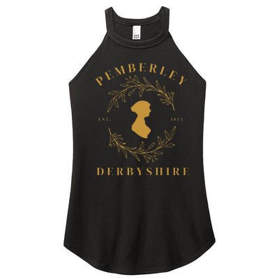 Pemberley Derbyshire 1813 Pride and Prejudice Jane Austen Women’s Perfect Tri Rocker Tank