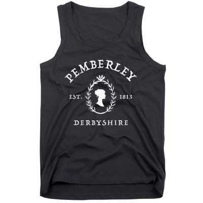 Pemberley Derbyshire 1813 Pride And Prejudice Jane Austen Tank Top