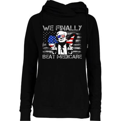 Presidential Debates 2024 We Finally Beat Medicare Womens Funnel Neck Pullover Hood