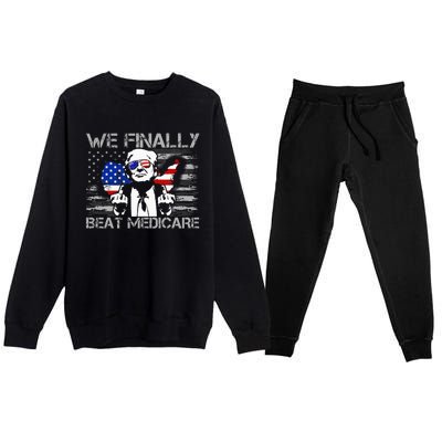 Presidential Debates 2024 We Finally Beat Medicare Premium Crewneck Sweatsuit Set