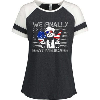 Presidential Debates 2024 We Finally Beat Medicare Enza Ladies Jersey Colorblock Tee