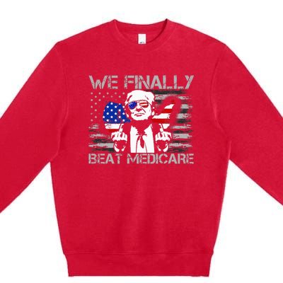 Presidential Debates 2024 We Finally Beat Medicare Premium Crewneck Sweatshirt