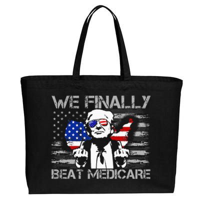 Presidential Debates 2024 We Finally Beat Medicare Cotton Canvas Jumbo Tote