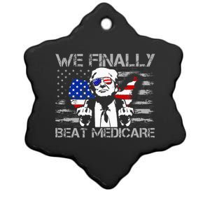 Presidential Debates 2024 We Finally Beat Medicare Ceramic Star Ornament