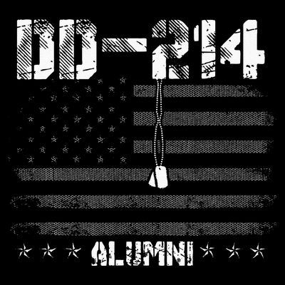 Patriotic DD 214 Alumni Military Veteran T-Shirt