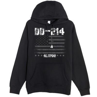 Patriotic DD 214 Alumni Military Veteran Premium Pullover Hoodie