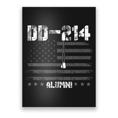 Patriotic DD 214 Alumni Military Veteran Poster