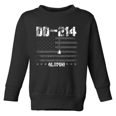 Patriotic DD 214 Alumni Military Veteran Toddler Sweatshirt