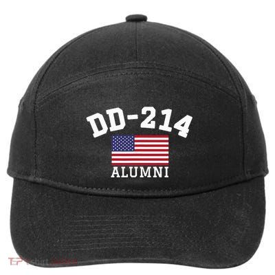 Patriotic Dd 214 Alumni 7-Panel Snapback Hat