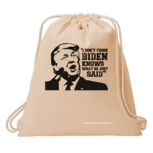 Presidential Debate 2024 Election Funny Election 24 Trump Vs Bid Drawstring Bag