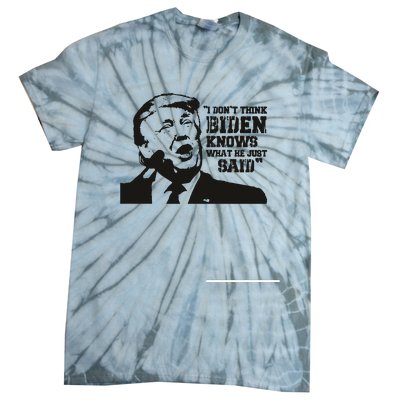 Presidential Debate 2024 Election Funny Election 24 Trump Vs Bid Tie-Dye T-Shirt