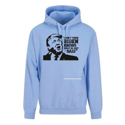 Presidential Debate 2024 Election Funny Election 24 Trump Vs Bid Unisex Surf Hoodie