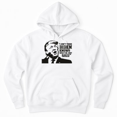 Presidential Debate 2024 Election Funny Election 24 Trump Vs Bid Hoodie