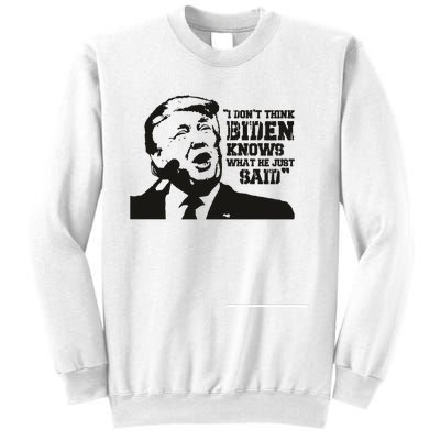 Presidential Debate 2024 Election Funny Election 24 Trump Vs Bid Sweatshirt