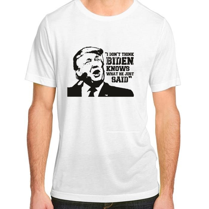 Presidential Debate 2024 Election Funny Election 24 Trump Vs Bid Adult ChromaSoft Performance T-Shirt