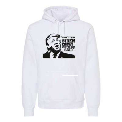 Presidential Debate 2024 Election Funny Election 24 Trump Vs Bid Premium Hoodie