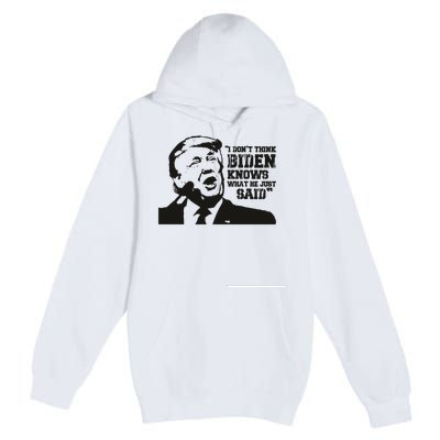 Presidential Debate 2024 Election Funny Election 24 Trump Vs Bid Premium Pullover Hoodie