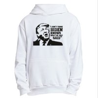 Presidential Debate 2024 Election Funny Election 24 Trump Vs Bid Urban Pullover Hoodie