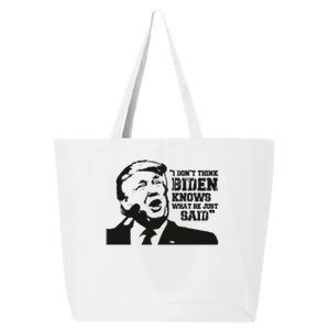 Presidential Debate 2024 Election Funny Election 24 Trump Vs Bid 25L Jumbo Tote