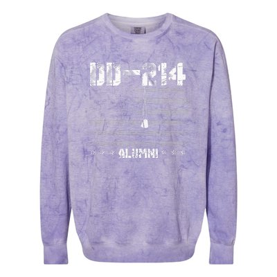 Patriotic DD 214 Alumni Military Veteran Colorblast Crewneck Sweatshirt