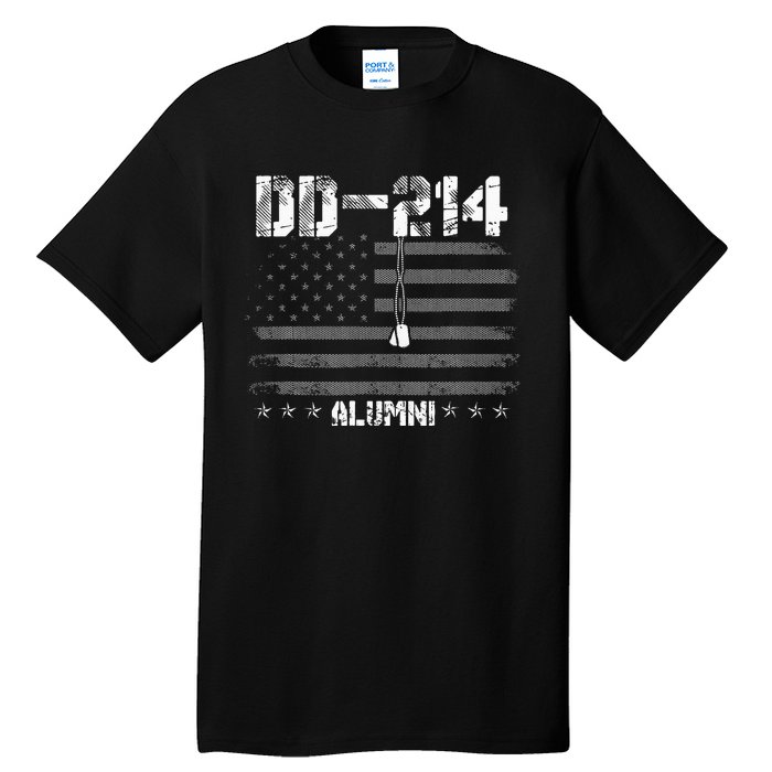 Patriotic DD 214 Alumni Military Veteran Tall T-Shirt