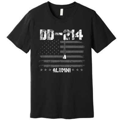 Patriotic DD 214 Alumni Military Veteran Premium T-Shirt