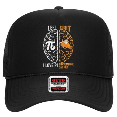 Pi Day 2025 Funny Pi Day Left Vs Right Brain Pie Math Geek .Png Trucker Hat