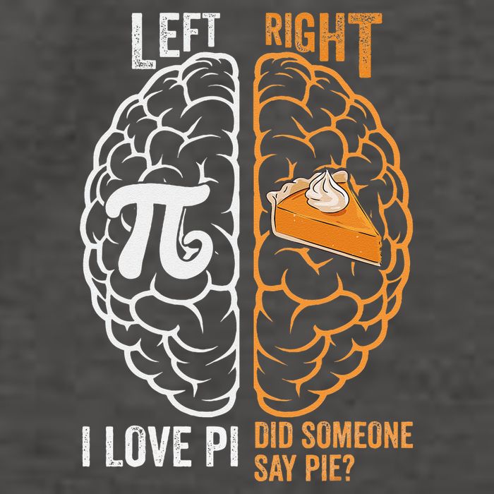 Pi Day 2025 Funny Pi Day Left Vs Right Brain Pie Math Geek .Png Vector Backpack