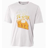 Pi Day 3 14 Slice Of Pi Math Geek Pie Lover Cooling Performance Crew T-Shirt