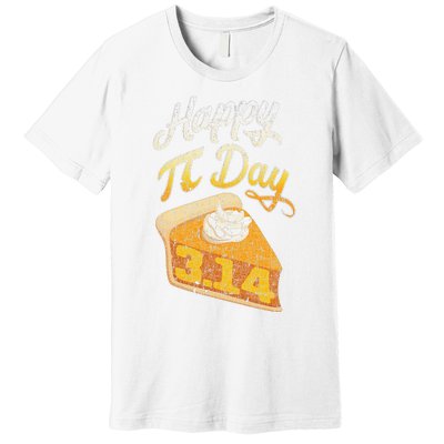 Pi Day 3 14 Slice Of Pi Math Geek Pie Lover Premium T-Shirt