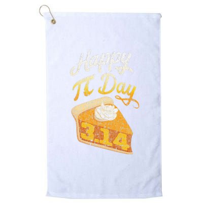 Pi Day 3 14 Slice Of Pi Math Geek Pie Lover Platinum Collection Golf Towel