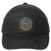 Pi day 3,14 Pi Number Symbol Math Science for science lover 7-Panel Snapback Hat