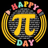 Pi Day 3.14 Pi Digits Happy Spiral Pi Day Full-Length Apron With Pockets