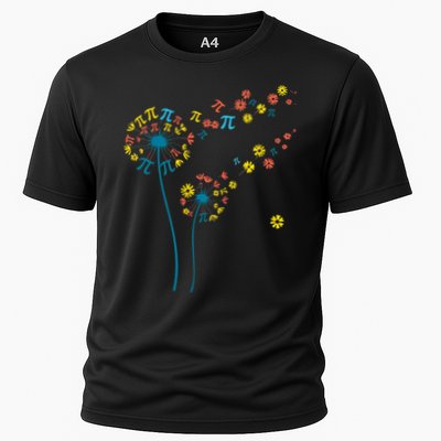Pi Dandelion 3.14 Pi Day number Math Teacher Science Lovers Cooling Performance Crew T-Shirt