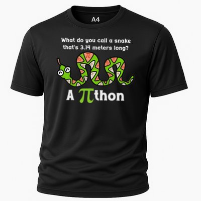 Pi Day 3.14 Pithon Python Math Teachers  Cooling Performance Crew T-Shirt