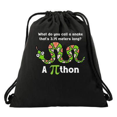 Pi Day 3.14 Pithon Python Math Teachers  Drawstring Bag