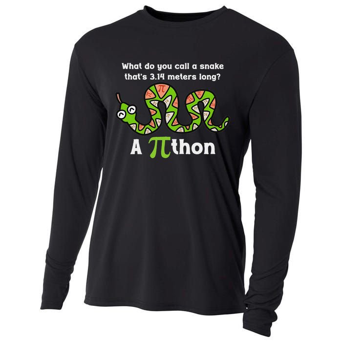 Pi Day 3.14 Pithon Python Math Teachers  Cooling Performance Long Sleeve Crew
