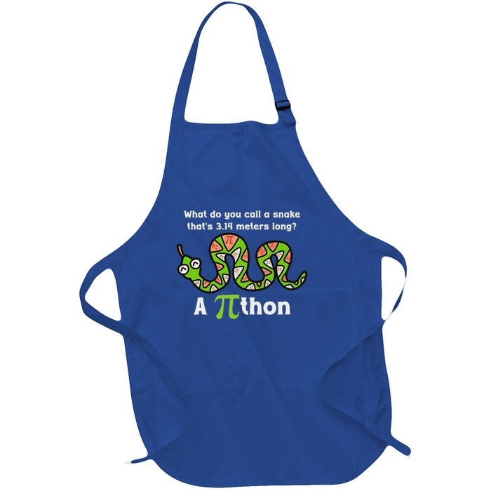 Pi Day 3.14 Pithon Python Math Teachers  Full-Length Apron With Pockets