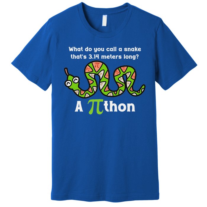 Pi Day 3.14 Pithon Python Math Teachers  Premium T-Shirt