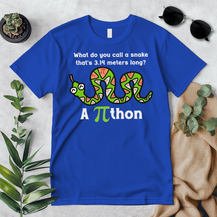 Pi Day 3.14 Pithon Python Math Teachers  Premium T-Shirt
