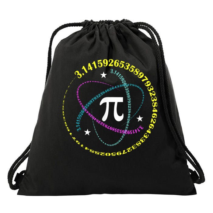 Pi Day 3.14 Pi Day Funny Math Lover Happy Pi Day Drawstring Bag