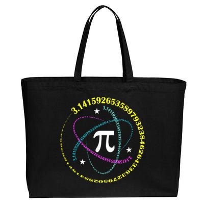 Pi Day 3.14 Pi Day Funny Math Lover Happy Pi Day Cotton Canvas Jumbo Tote