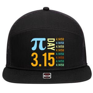 Pie Day 3.15 4.14158 7 Panel Mesh Trucker Snapback Hat