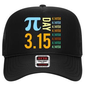 Pie Day 3.15 4.14158 High Crown Mesh Back Trucker Hat