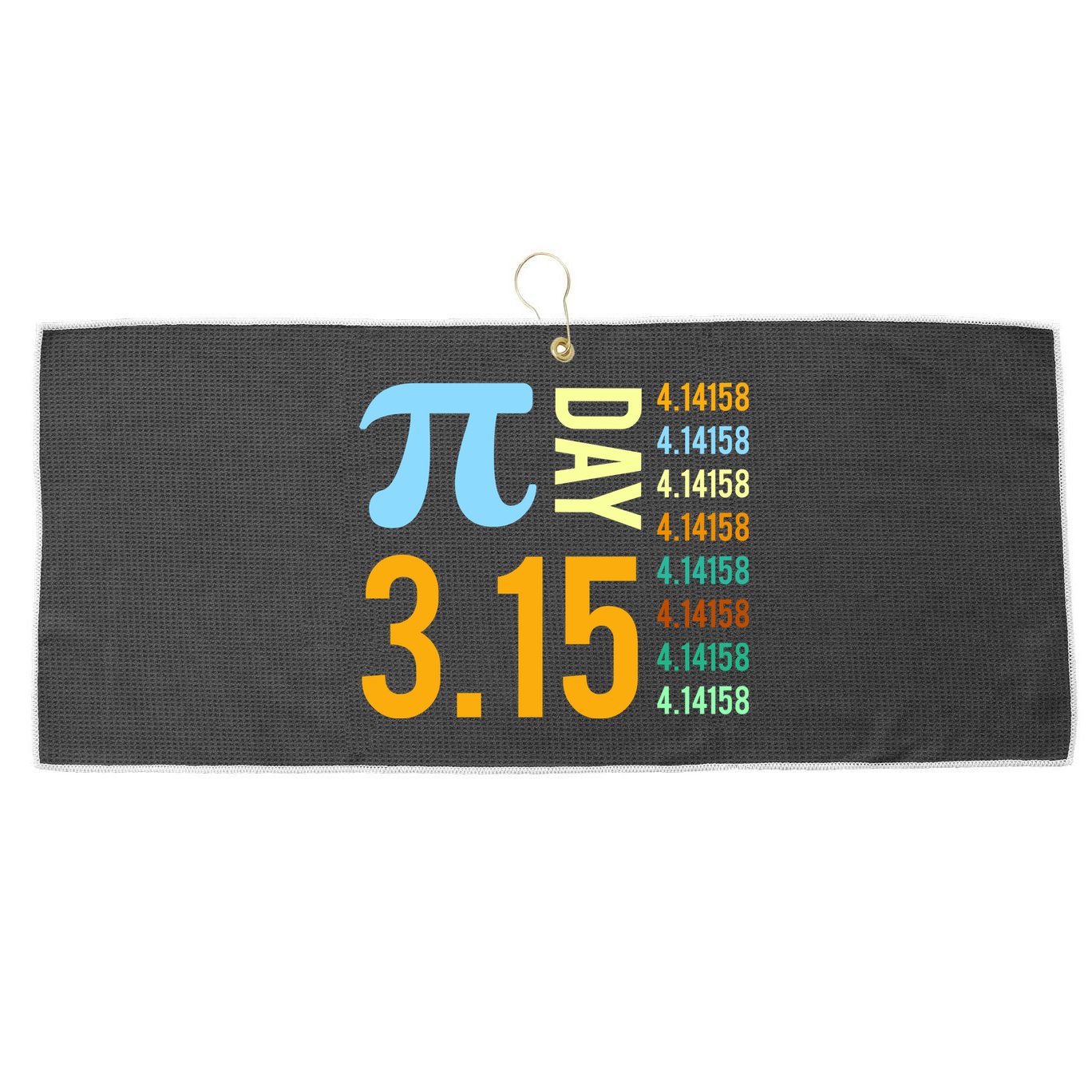 Pie Day 3.15 4.14158 Large Microfiber Waffle Golf Towel