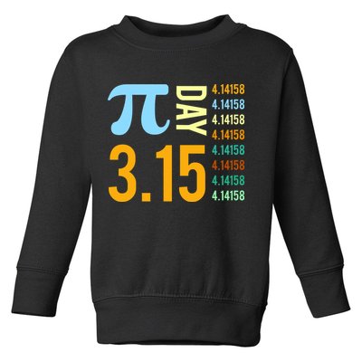 Pie Day 3.15 4.14158 Toddler Sweatshirt